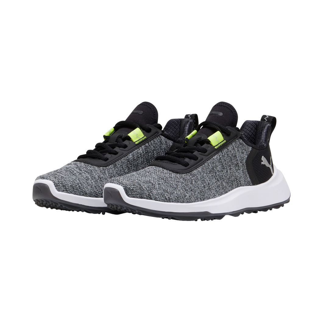 Puma Fusion Crush Sport Junior Golf Shoes - Black/E.lime/M/7.0