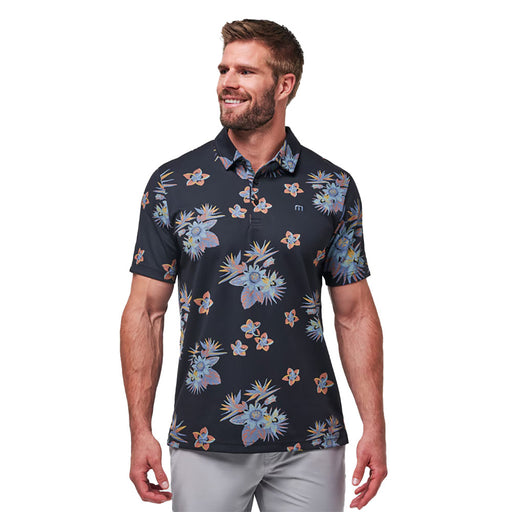 TravisMathew Secluded Island Mens Golf Polo - Black/XXL