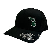 Load image into Gallery viewer, TravisMathew Widder 2.0 Michigan Hat - Black/Green/One Size
 - 2