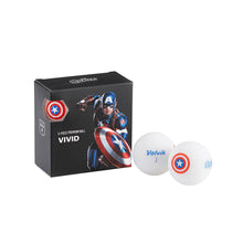 Load image into Gallery viewer, Volvik Marvel Hero 3.0 Golf Balls - 4 Pack - Captain America
 - 1