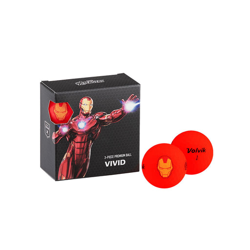 Volvik Marvel Hero 3.0 Golf Balls - 4 Pack - Iron Man