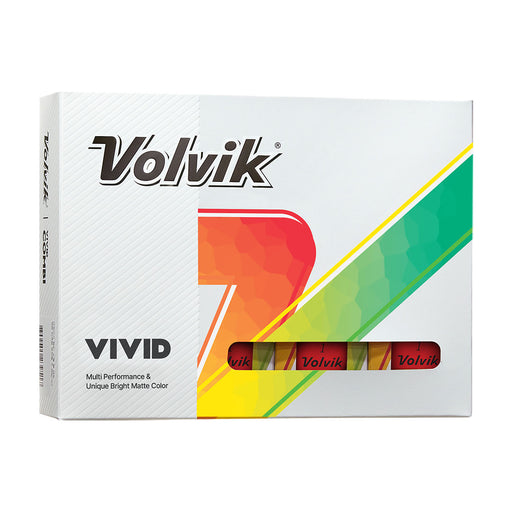 Volvik Vivid Golf Balls - Dozen - Red