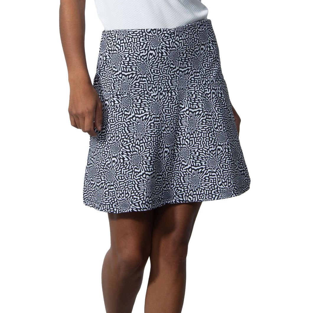 Daily Sports Kyoto 18 Inch Womens Golf Skort - Monochrome Blk/L