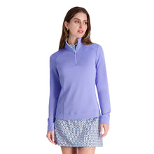 Load image into Gallery viewer, Fairway &amp; Greene Wells Womens Golf Quarter-Zip - Blue Belle/L
 - 1