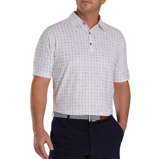 FootJoy 19th hole Lisle Mens Golf Polo - White/XXL