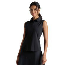 Load image into Gallery viewer, Rhone Course to Court Sleeveless Womens Golf Polo - Black/XL
 - 1