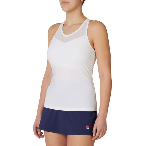 Fila Racerback Mesh Womens Tennis Tank - White/XL