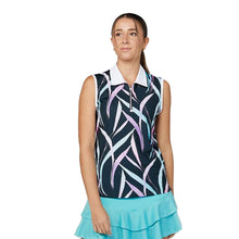 Load image into Gallery viewer, Sofibella Isla Bonita Sleeveless Womens Golf Polo - Isla Bonita/2X
 - 1