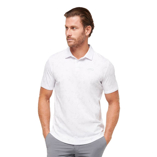 TravisMathew Warmer Tides Mens Golf Polo - White/XL