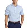 RLX Polo Golf Feed Stripe Blue Rain Mens Golf Polo