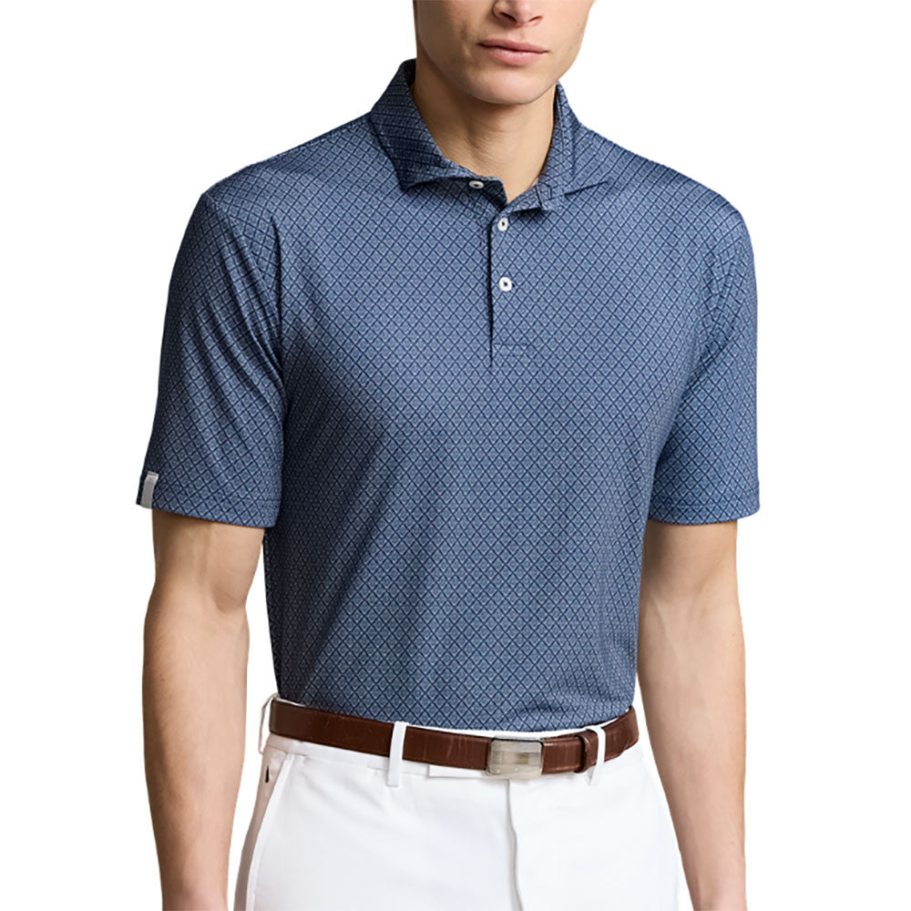 RLX Polo Golf Airflow Painterly RN Mens Golf Polo - Refined Navy/XL