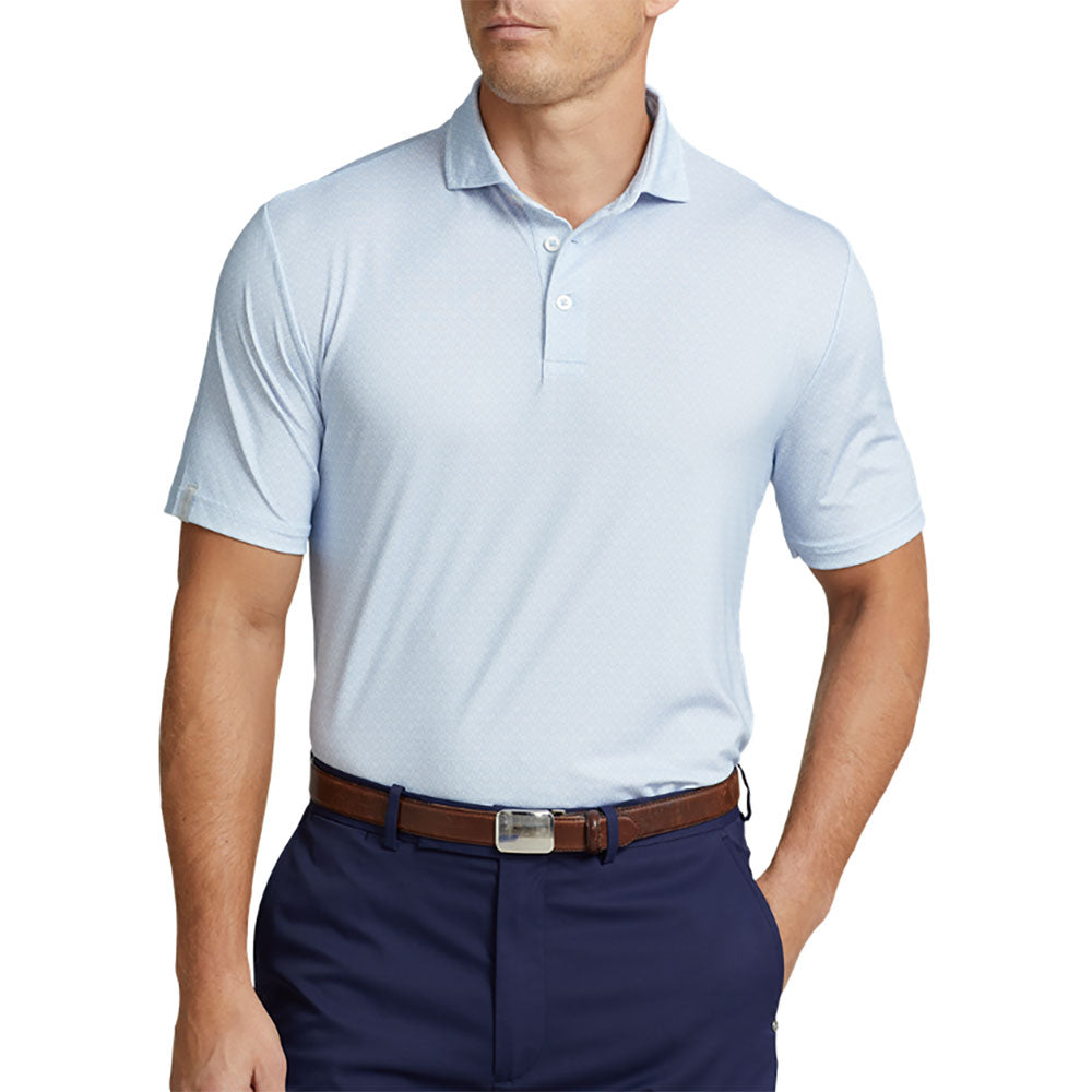 RLX Polo Golf Airflow Tee Time Mens Golf Polo - Office Blue/XL