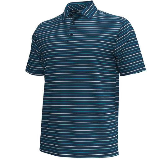 Under Armour Trace Stripe Mens Golf Polo - White/Navy/XL