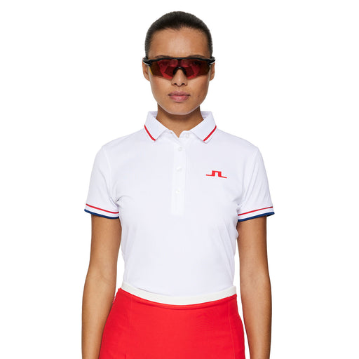 J. Lindeberg Desiree Womens Golf Polo - White/L