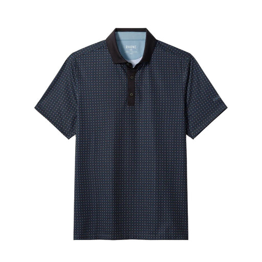 Rhone Sport Geo Mens Golf Polo - Navy/Brown/XL