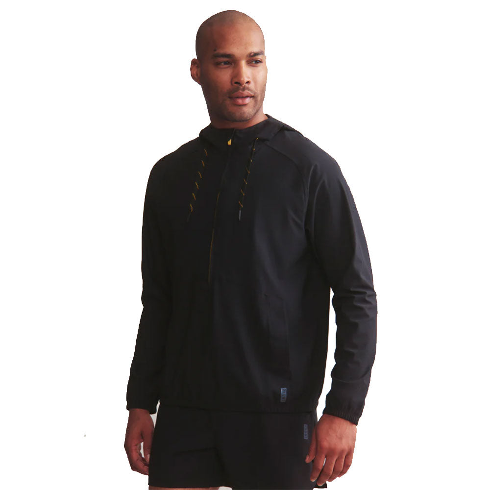 Rhone Invictus Ripstop Mens Tennis Anorak - Black/L