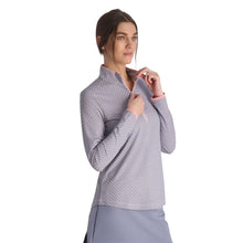 Load image into Gallery viewer, Fairway &amp; Greene Marlee Zip Mock Neck W Golf Shirt - Parfait/L
 - 1