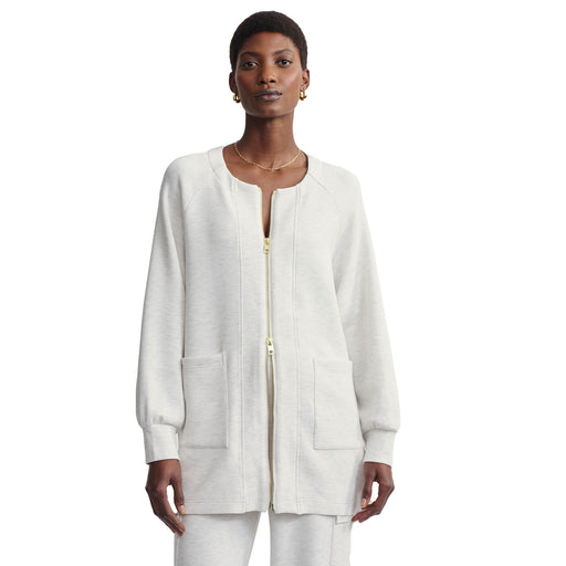 Varley Augusta Zip Through Womens Jacket - Ivory Marl/M