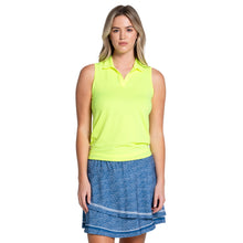 Load image into Gallery viewer, Lucky In Love Exclusive Tie Womens Tennis Tank - Neon Yellow/M
 - 1