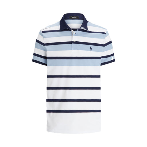 RLX Polo Golf Performance Pique Mens Golf Polo - Estate Blu Mult/L