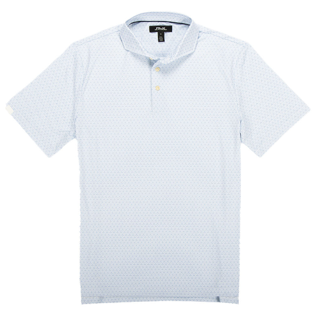 RLX Polo Golf Lightweight AirFlow WCMens Golf Polo - White Clubs/XL