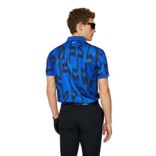 Load image into Gallery viewer, J. Lindeberg Tour Tech Print B Blue Mens Golf Polo
 - 2