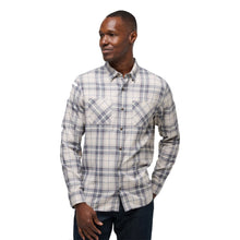 Load image into Gallery viewer, TravisMathew Cloud Plaid Mens Flannel - Oxford Tan/Plum/XL
 - 6