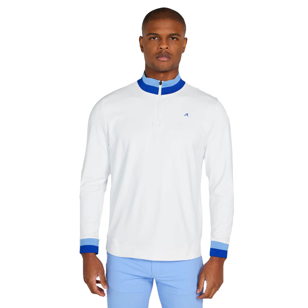 Redvanly Dunham Mens Golf Quarter-Zip - Bright White/XXL