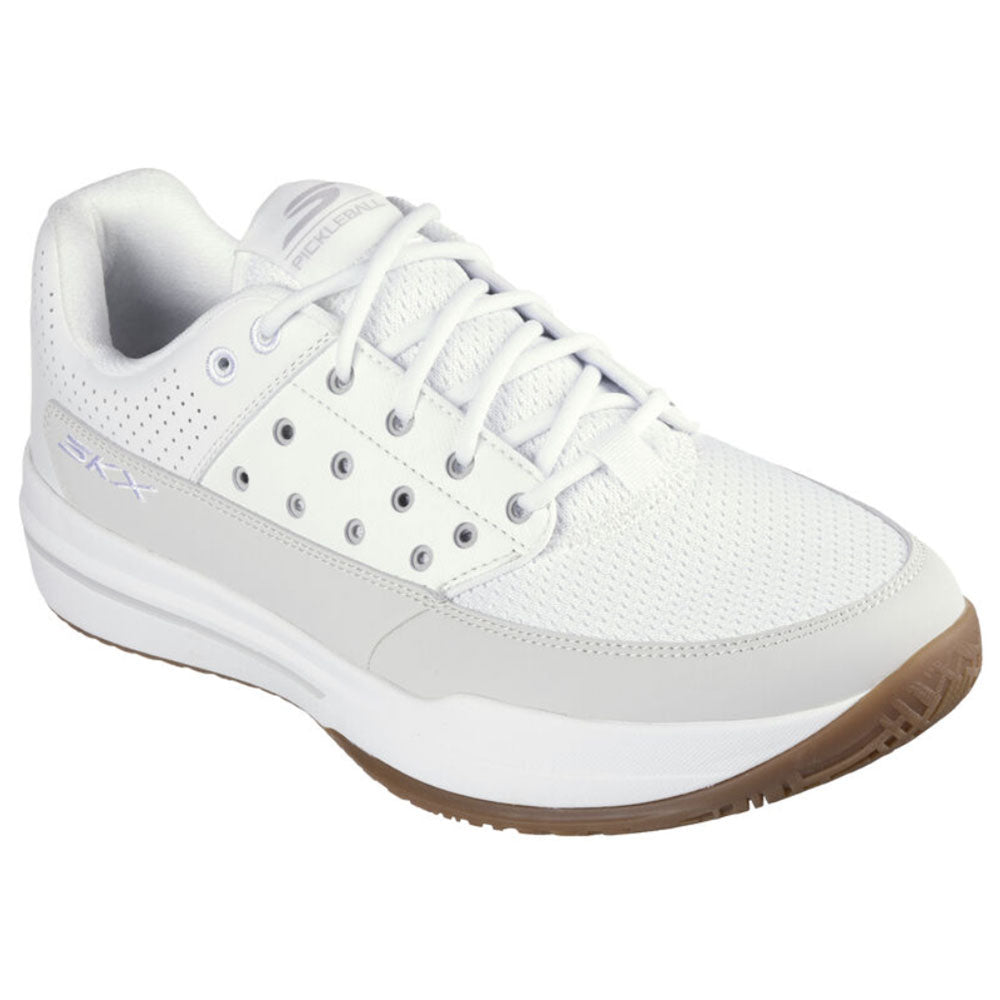 Skechers Viper Court Luxe Womens Pickleball Shoes - White/Grey/B Medium/11.0