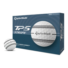 Load image into Gallery viewer, TaylorMade TP5 Stripe Golf Balls - Dozen - Wht/Blk Stripe
 - 1