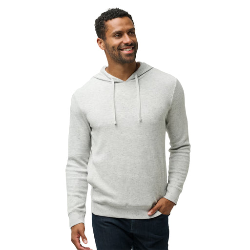 TravisMathew Cloud Waffle Mens Golf Hoodie - Light Grey/XXL