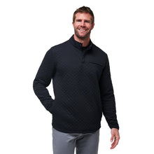 Load image into Gallery viewer, TravisMathew Transatlantic QZ Mens Golf Pullover - Black/XL
 - 1