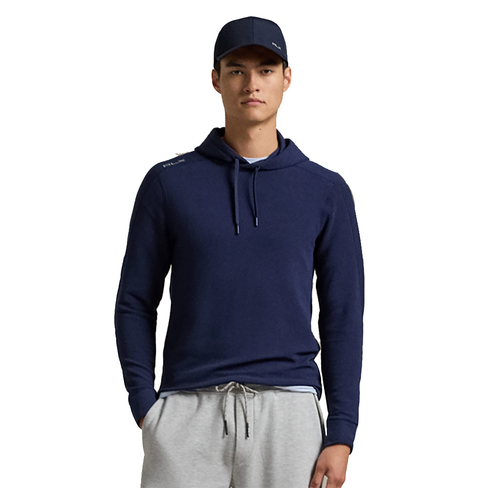 RLX Polo Golf Tech Waffle Refined Navy Mens Hoodie - Refined Navy/XL