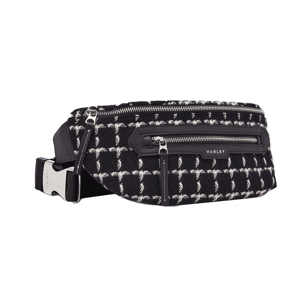 Varley Roby Womens Belt Bag - Black Mono Chec