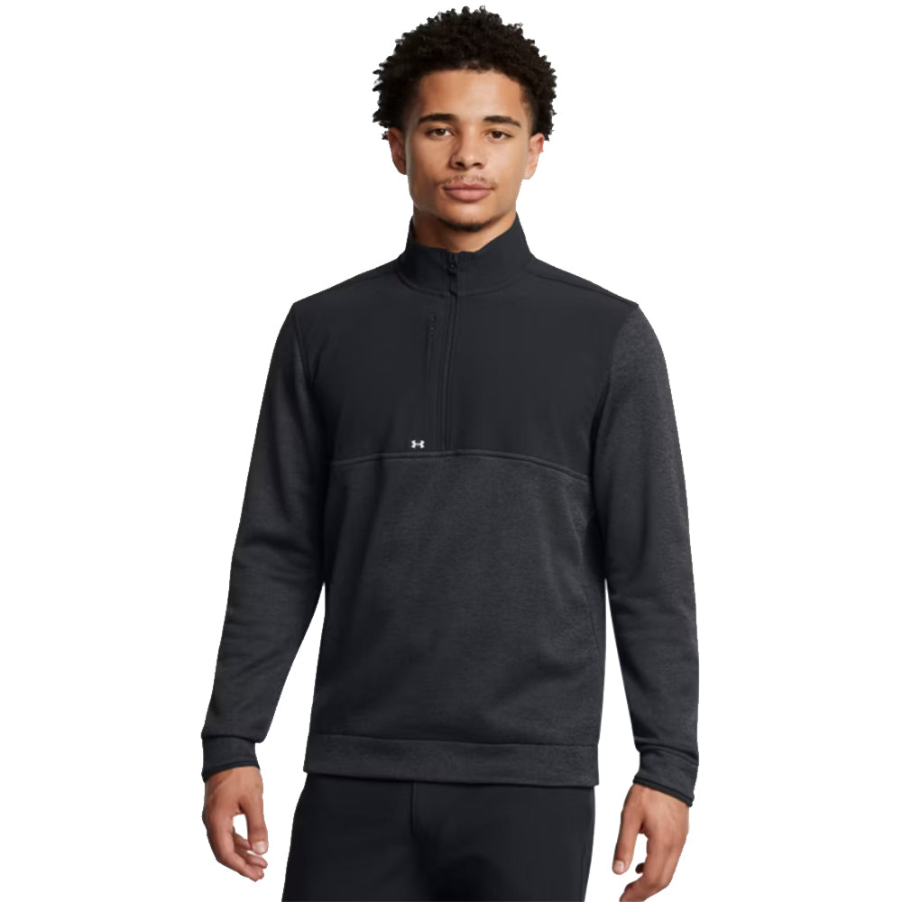 Under Armour Storm Sweaterfleece HZ Mens Golf PO - BLACK 001/XL