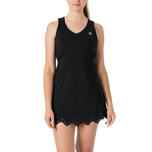 Load image into Gallery viewer, FILA Essentials Lasercut Womens Tennis Dress - Black/XL
 - 1