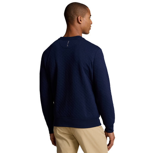 RLX Polo Golf Quilted Crewneck Mens Sweater