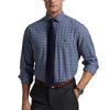 RLX Polo Golf Twill Sport Blue Heather Mens Shirt