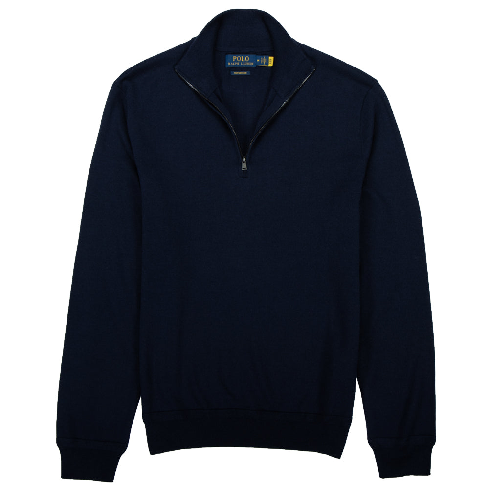 RLX Polo Golf Mock Neck QZ RF Mens Sweater - Refined Navy/XL