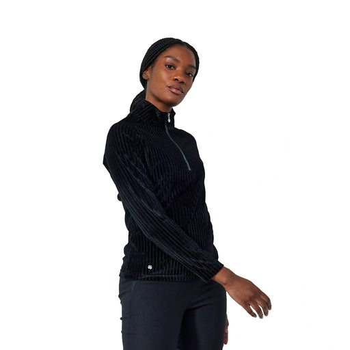 Daily Sports Trinity Half-Zip Womens Golf Pullover - BLACK 999/L