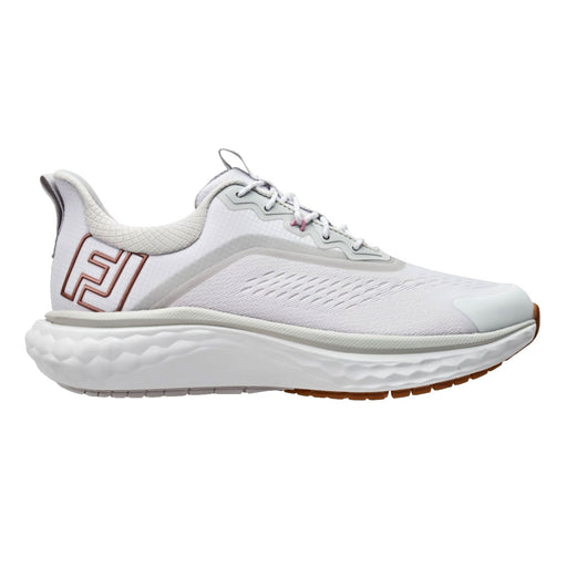 FootJoy Quantum Womens Golf Shoes - White/Rose Gold/B Medium/11.0