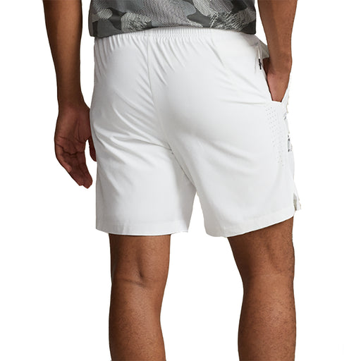 RLX Polo Golf 4-Way 7 Inch White Mens Tennis Short