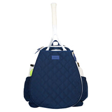 Load image into Gallery viewer, Ame &amp; Lulu Game On Quilted Navy Tennis Backpack - Navy/White
 - 1