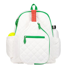 Load image into Gallery viewer, Ame &amp; Lulu Pickleball Time White Backpack - White/Green
 - 1