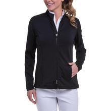 Load image into Gallery viewer, EP New York Mesh Blocked Womens Golf Jacket - Black/L
 - 1