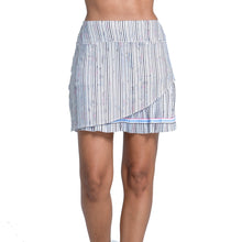 Load image into Gallery viewer, Lucky in Love Peek A Blue Pltd 15.5 Wmn Golf Skort - White/L
 - 1