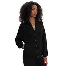 Load image into Gallery viewer, Varley Celeste Button Through Sweat Womens Jacket - Black/L
 - 1