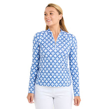 Load image into Gallery viewer, Sofibella Kaleidoscope Raglan Womens Golf LS Shirt - Kaleidoscope/XL
 - 1