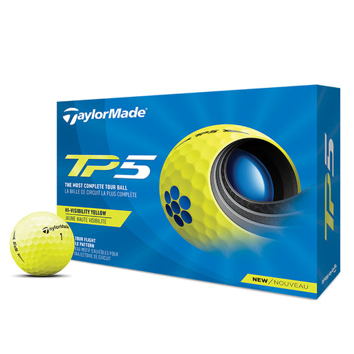 TaylorMade TP5 Golf Balls - Dozen 1 - Yellow