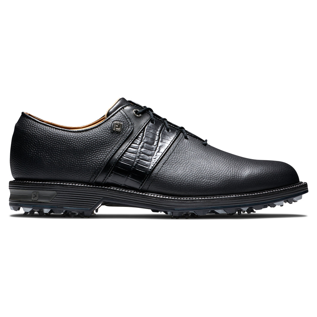 FootJoy Prem Series Packard Mens Golf Shoes - Black/Black/4E X-WIDE/13.0